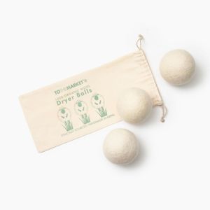 2/$25 NIP/NWT Tothemarket Organic Wool Set of 3 Dryer Balls